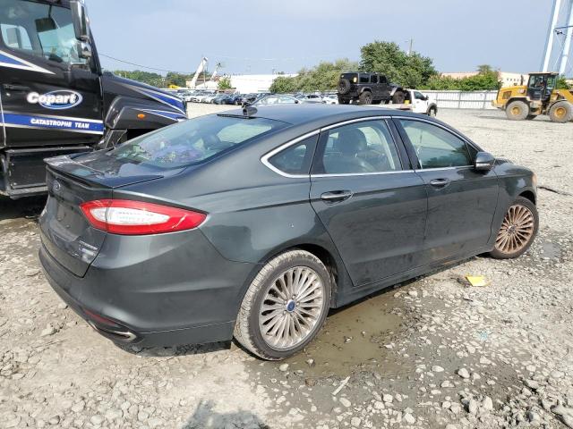 3FA6P0K98FR108530 - 2015 FORD FUSION TITANIUM GREEN photo 3