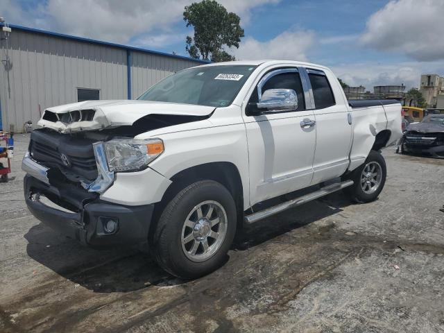 5TFRU5F14EX032067 - 2014 TOYOTA TUNDRA DOUBLE CAB SR/SR5 WHITE photo 1