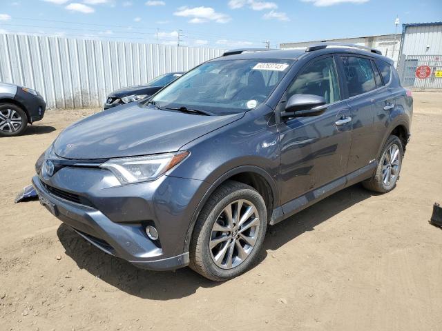 JTMDJREV1JD235346 - 2018 TOYOTA RAV4 HV LIMITED GRAY photo 1