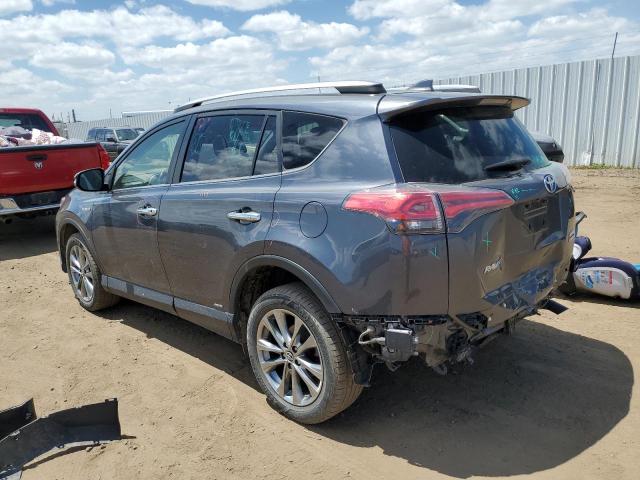 JTMDJREV1JD235346 - 2018 TOYOTA RAV4 HV LIMITED GRAY photo 2