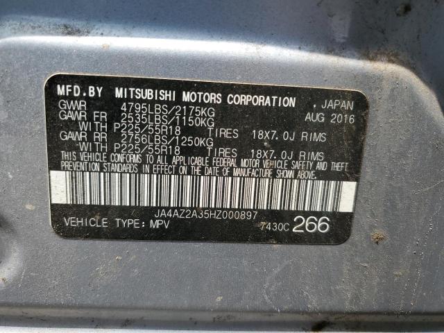 JA4AZ2A35HZ000897 - 2017 MITSUBISHI OUTLANDER ES SILVER photo 13