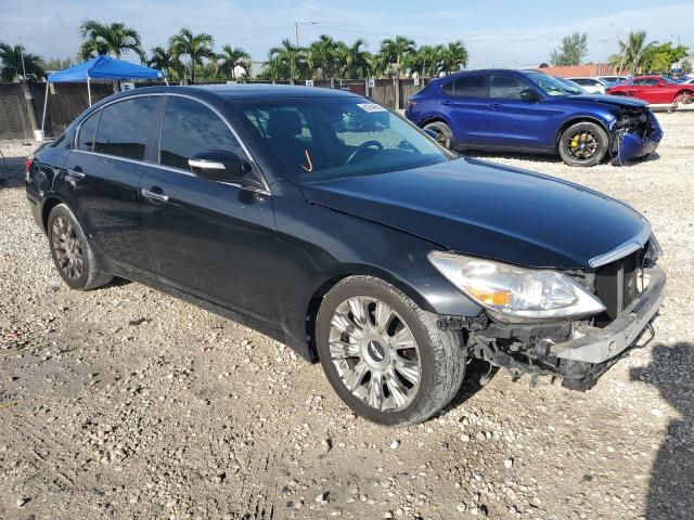 KMHGC46E69U030377 - 2009 HYUNDAI GENESIS 3.8L BLACK photo 4