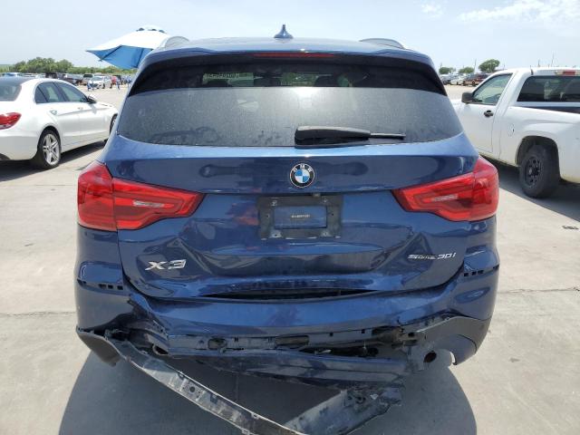 5UXTR7C56KLE98839 - 2019 BMW X3 SDRIVE30I BLUE photo 6