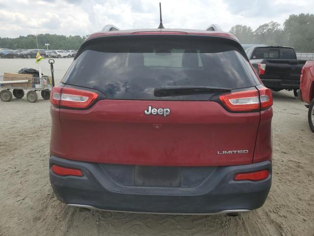 1C4PJLDS5EW241405 - 2014 JEEP CHEROKEE LIMITED RED photo 6