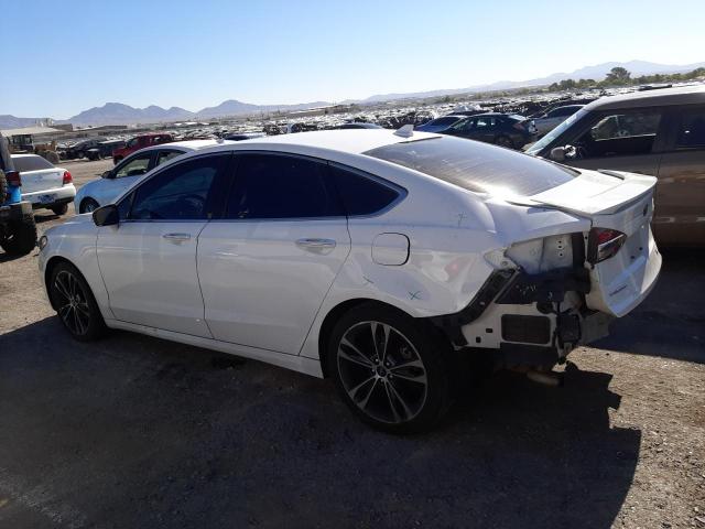 3FA6P0D95KR184777 - 2019 FORD FUSION TITANIUM WHITE photo 2