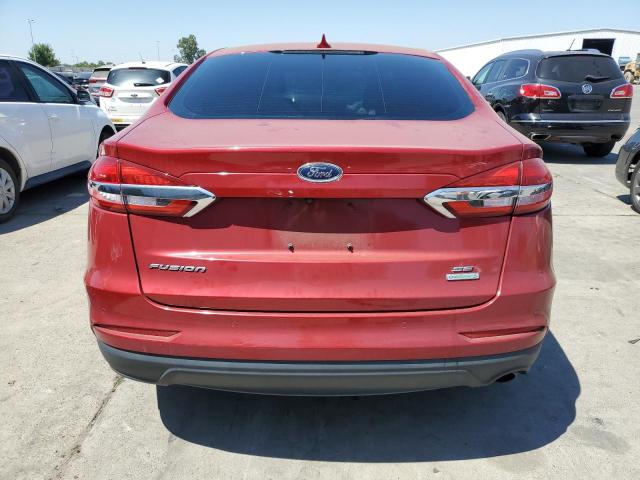 3FA6P0HD8LR127568 - 2020 FORD FUSION SE RED photo 6