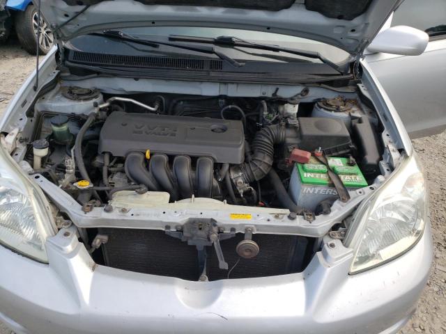 2T1KR32E15C358858 - 2005 TOYOTA COROLLA MA XR SILVER photo 11