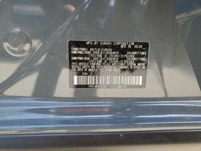 JF2GUHDC0S8255260 - 2025 SUBARU CROSSTREK PREMIUM ლურჯი ფოტო 13