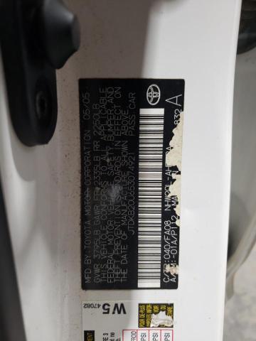 JTDKB20U653074921 - 2005 TOYOTA PRIUS თეთრი ფოტო 14