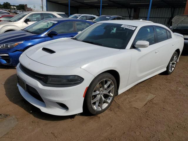 2C3CDXHG6MH523427 - 2021 DODGE CHARGER GT WHITE photo 1