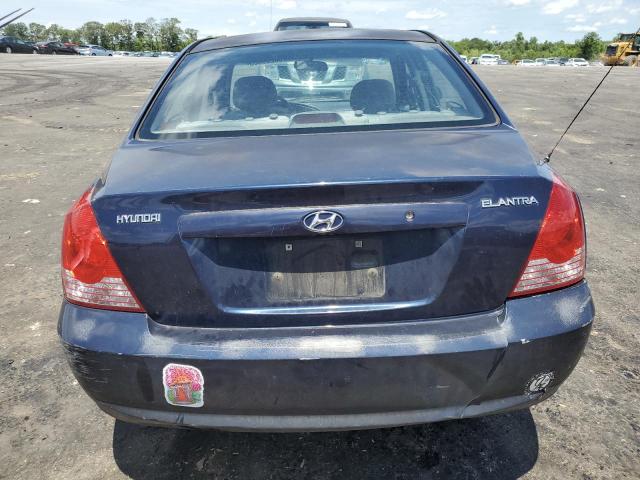 KMHDN46D15U073720 - 2005 HYUNDAI ELANTRA GLS BLUE photo 6