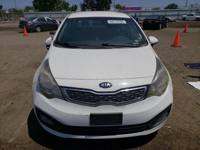 KNADN4A32E6353523 - 2014 KIA RIO EX WHITE photo 5