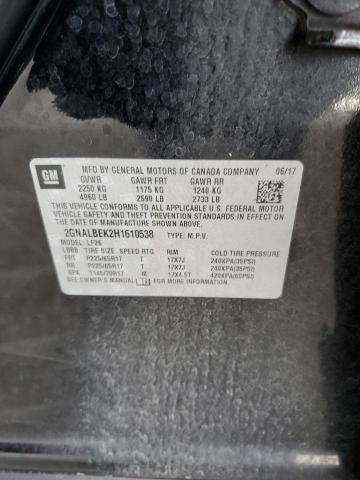 2GNALBEK2H1610538 - 2017 CHEVROLET EQUINOX LS BLACK photo 13