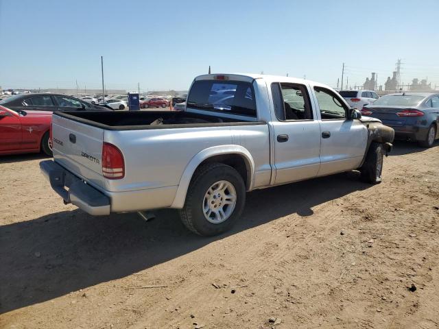 1D7HL38N23S137015 - 2003 DODGE DAKOTA QUAD SPORT SILVER photo 3