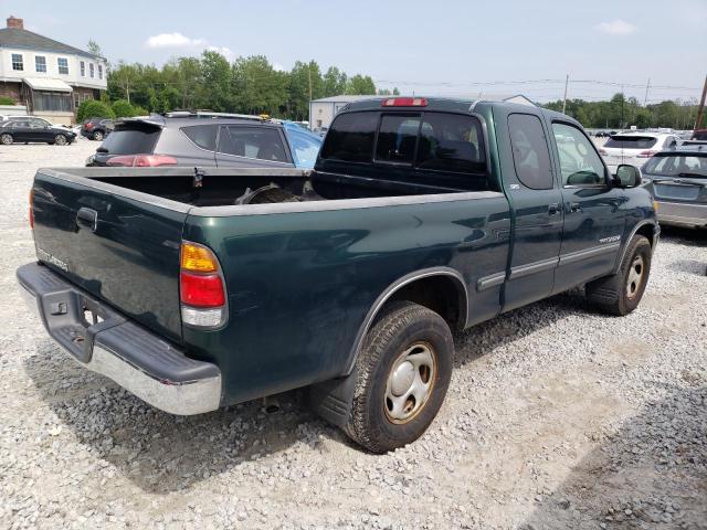 5TBRN34112S323530 - 2002 TOYOTA TUNDRA ACCESS CAB SR5 GREEN photo 3