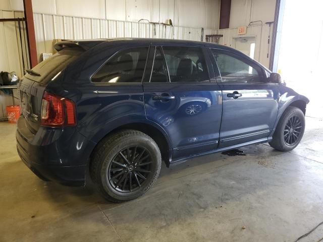 2FMDK4AK1CBA12658 - 2012 FORD EDGE SPORT BLUE photo 3