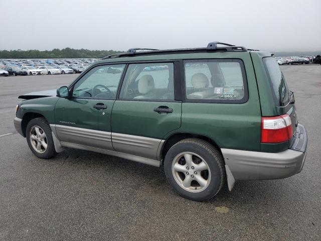 JF1SF65532H724693 - 2002 SUBARU FORESTER S GREEN photo 2