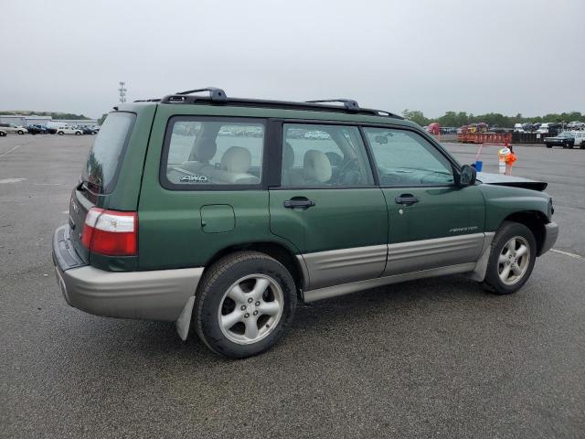 JF1SF65532H724693 - 2002 SUBARU FORESTER S GREEN photo 3