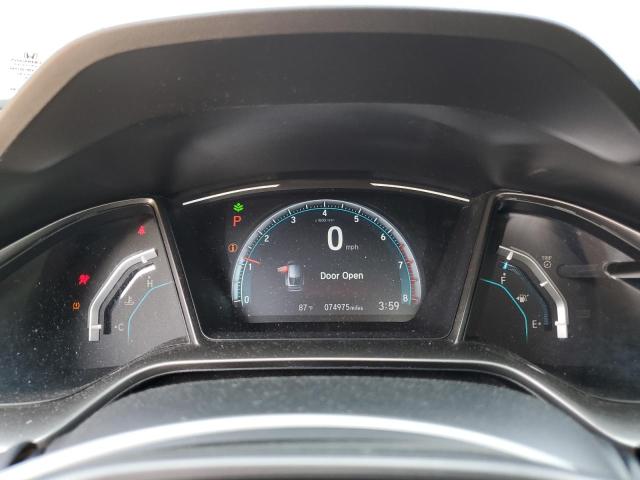 SHHFK7H65KU200364 - 2019 HONDA CIVIC EX შავი ფოტო 9