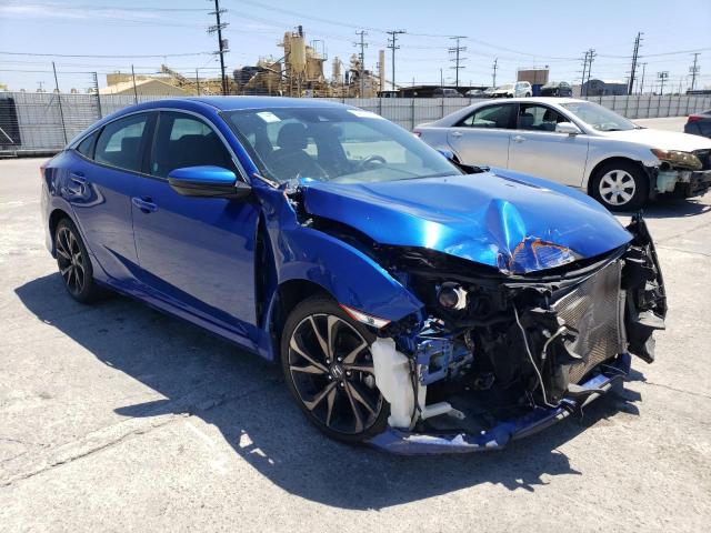 2HGFC2F87LH563915 - 2020 HONDA CIVIC SPORT 蓝色 照片 4