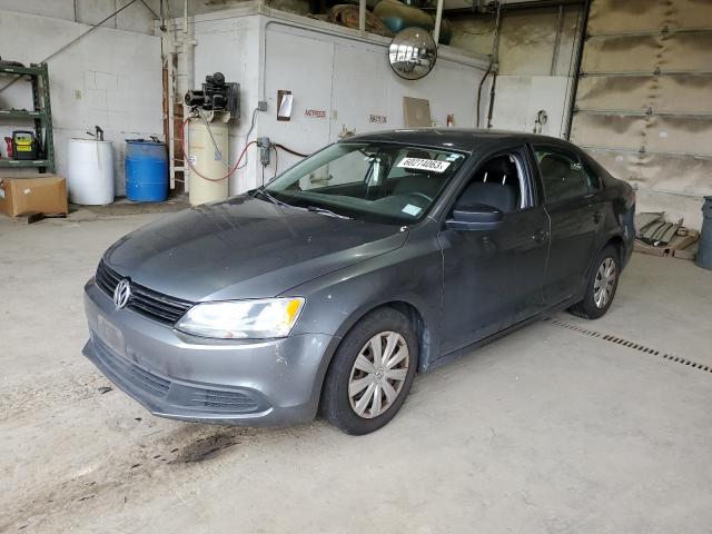 3VW2K7AJXEM303808 - 2014 VOLKSWAGEN JETTA BASE Grau Foto 1