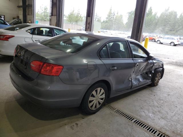 3VW2K7AJXEM303808 - 2014 VOLKSWAGEN JETTA BASE Grau Foto 3