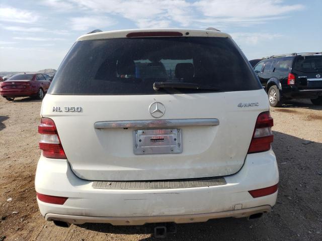 4JGBB8GB6BA640358 - 2011 MERCEDES-BENZ ML 350 4MATIC WHITE photo 6