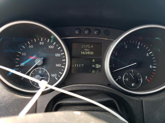 4JGBB8GB6BA640358 - 2011 MERCEDES-BENZ ML 350 4MATIC WHITE photo 9