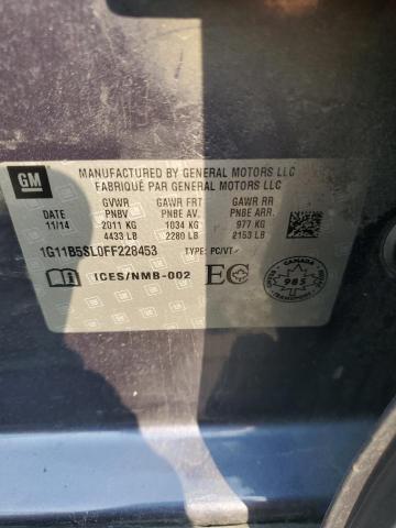 1G11B5SL0FF228453 - 2015 CHEVROLET MALIBU LS BLUE photo 13