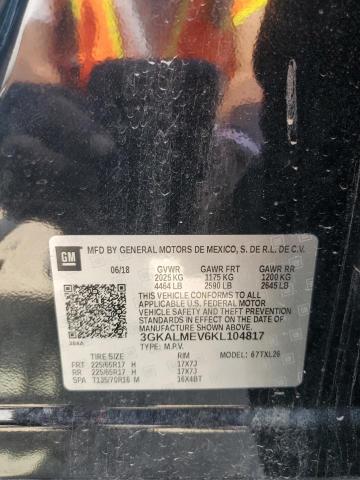 3GKALMEV6KL104817 - 2019 GMC TERRAIN SLE BLACK photo 13