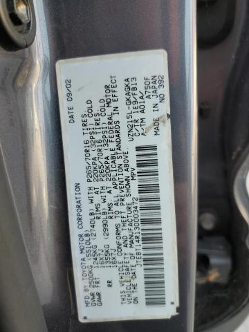 JTEBT14R130003472 - 2003 TOYOTA 4RUNNER SR5 GRAY photo 13