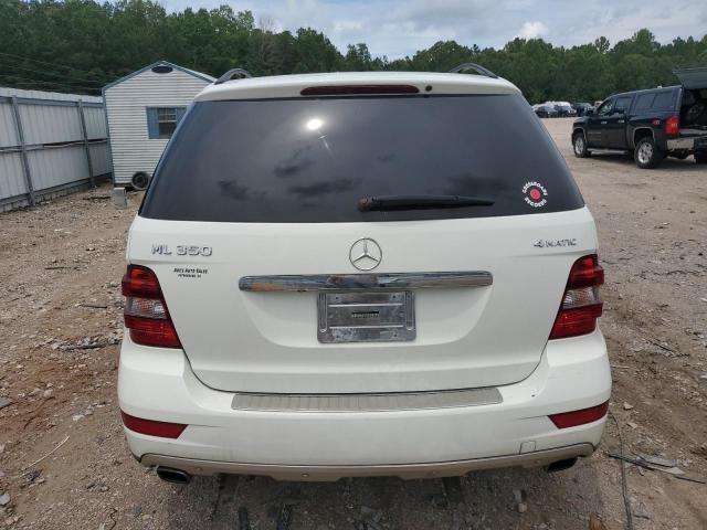 4JGBB8GB3AA622138 - 2010 MERCEDES-BENZ ML 350 4MATIC WHITE photo 6