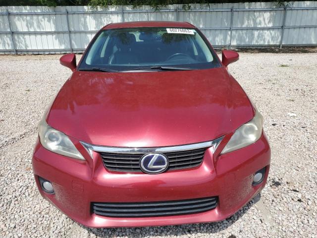 JTHKD5BH0C2089587 - 2012 LEXUS CT 200 RED photo 5