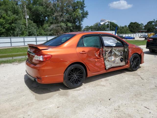 2T1BU4EE9DC064607 - 2013 TOYOTA COROLLA BASE 橙色 照片 3
