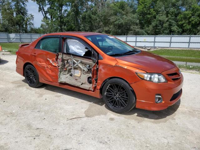 2T1BU4EE9DC064607 - 2013 TOYOTA COROLLA BASE 橙色 照片 4