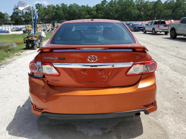 2T1BU4EE9DC064607 - 2013 TOYOTA COROLLA BASE 橙色 照片 6