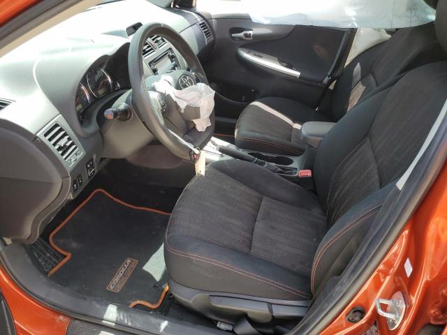 2T1BU4EE9DC064607 - 2013 TOYOTA COROLLA BASE 橙色 照片 7
