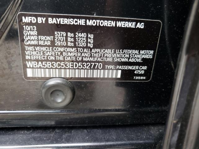 WBA5B3C53ED532770 - 2014 BMW 535 XI Қара фото 12