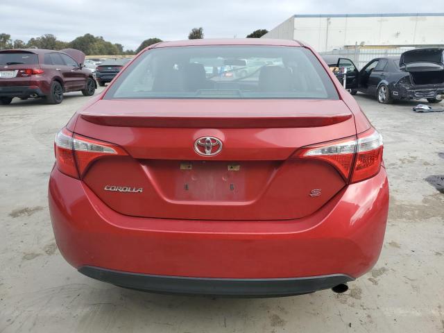 5YFBURHE6FP303848 - 2015 TOYOTA COROLLA L RED photo 6