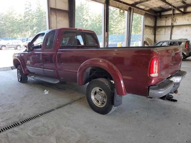 1FTSX31F9YEC24410 - 2000 FORD F350 SRW SUPER DUTY BURGUNDY photo 2