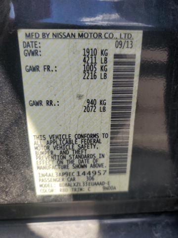 1N4AL3AP9EC144957 - 2014 NISSAN ALTIMA 2.5 CHARCOAL photo 12