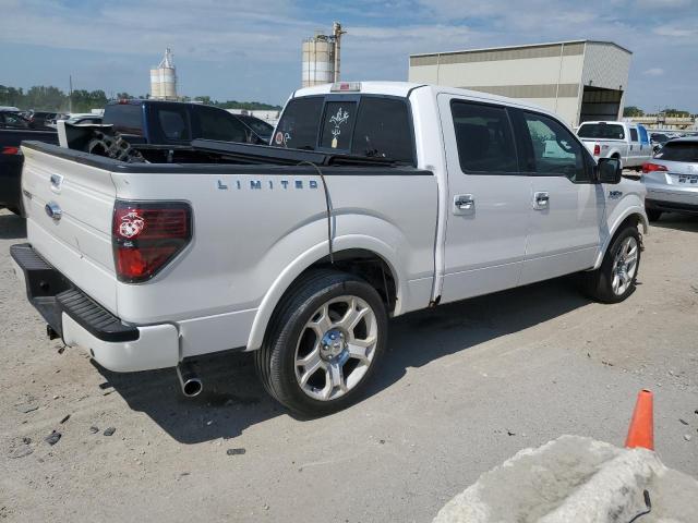 1FTFW1C63BFA17423 - 2011 FORD F150 SUPERCREW WHITE photo 3