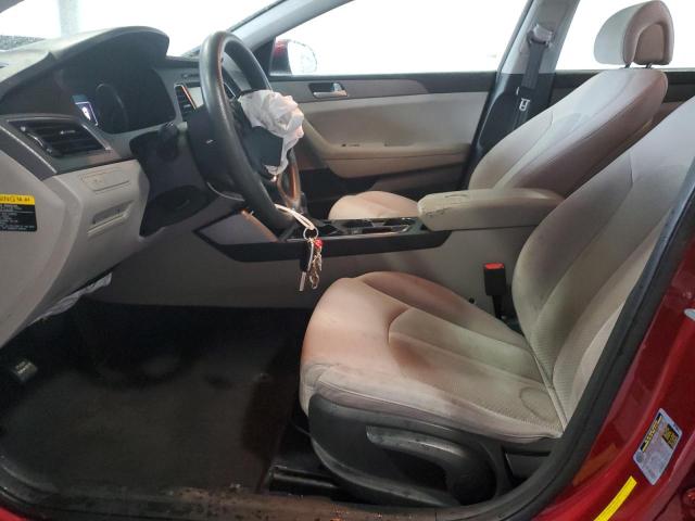 5NPE24AF1GH343309 - 2016 HYUNDAI SONATA SE BURGUNDY photo 7