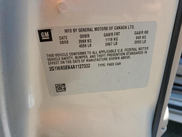 2G1WA5EK4A1127332 - 2010 CHEVROLET IMPALA LS 棕色 照片 12