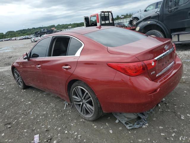 JN1BV7AR4FM414919 - 2015 INFINITI Q50 BASE RED photo 2