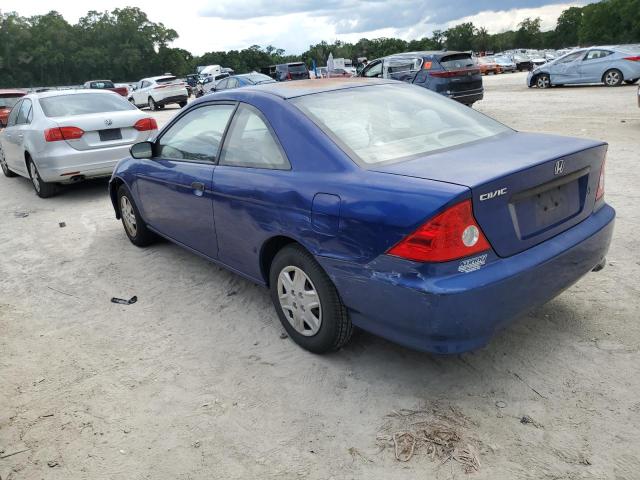1HGEM22145L051505 - 2005 HONDA CIVIC DX VP Կապույտ լուսանկար 2