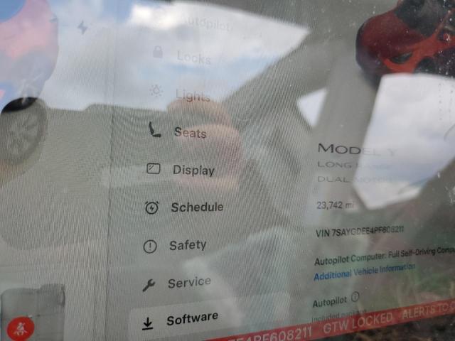 7SAYGDEE4PF608211 - 2023 TESLA MODEL Y GRAY photo 9