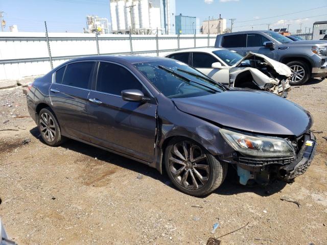 1HGCR2F54EA110733 - 2014 HONDA ACCORD SPORT GRAY photo 4