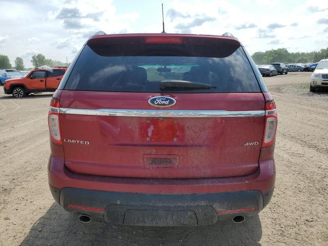 1FM5K8F81DGA92272 - 2013 FORD EXPLORER LIMITED Կարմիր լուսանկար 6