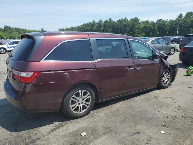 5FNRL5H61CB100148 - 2012 HONDA ODYSSEY EXL MAROON photo 3